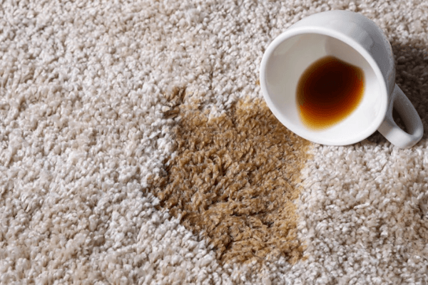 coffee stain on carpet