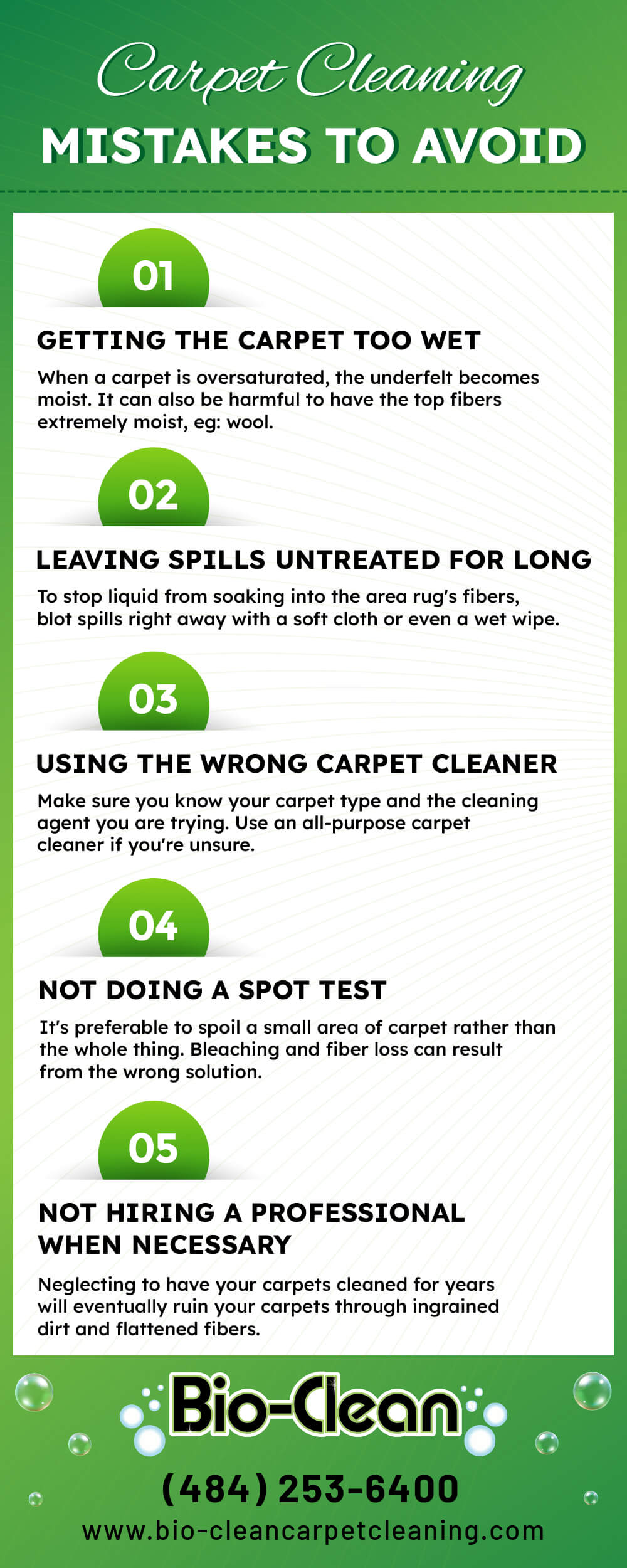 Carpet Cleaning Mistakes To Avoid