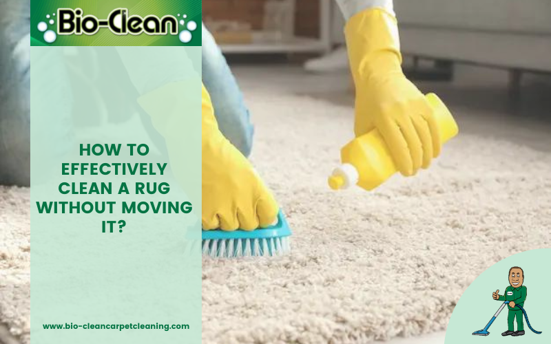 How to Effectively Clean a Rug Without Moving It?